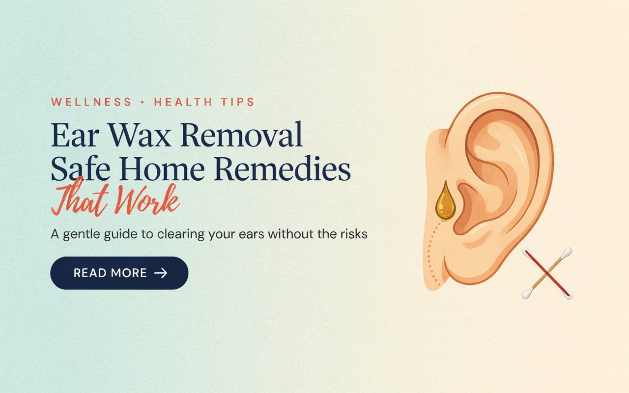 Ear Wax Removal: Safe Home Remedies That Work