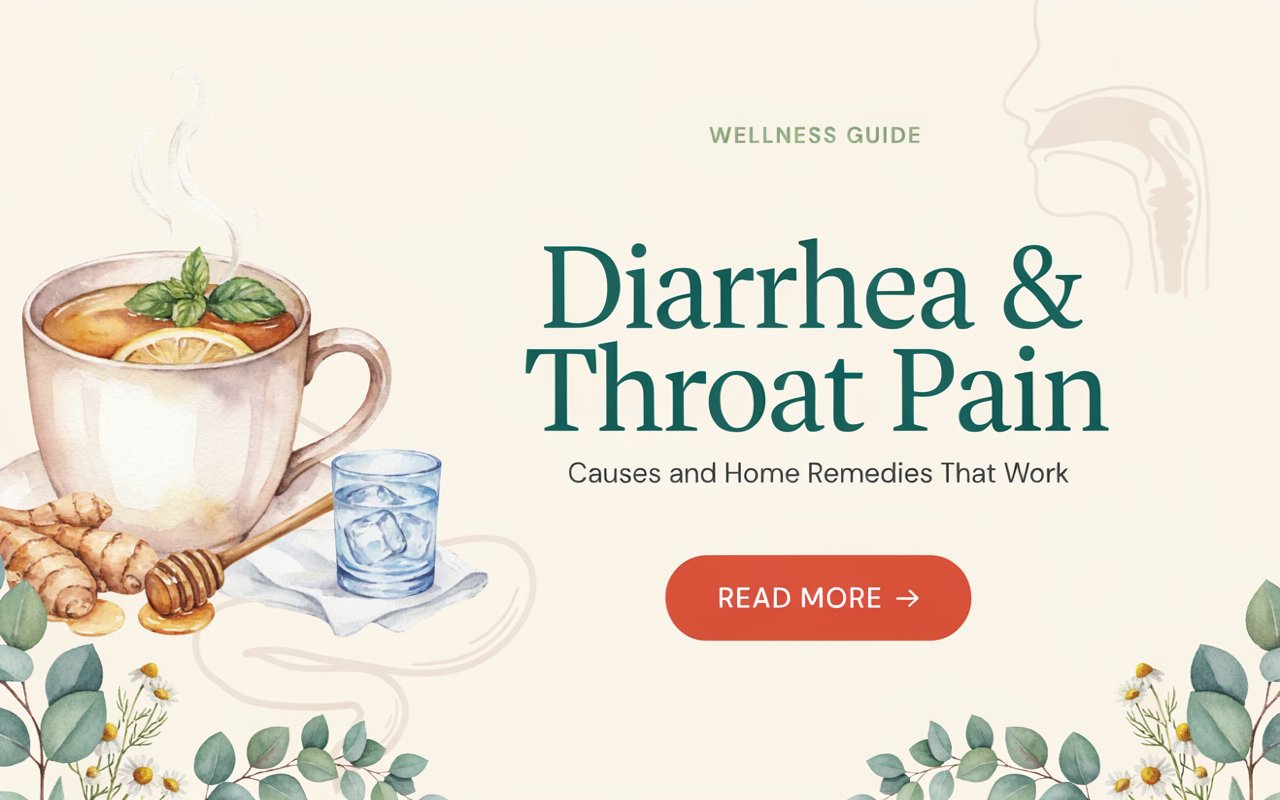 Diarrhea and Throat Pain: Causes and Home Remedies That Work